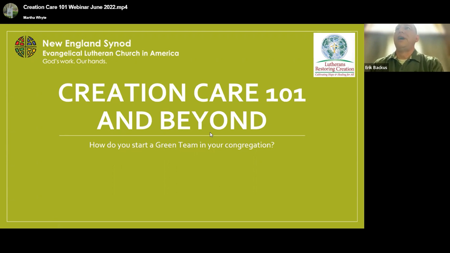 Creation Care 101